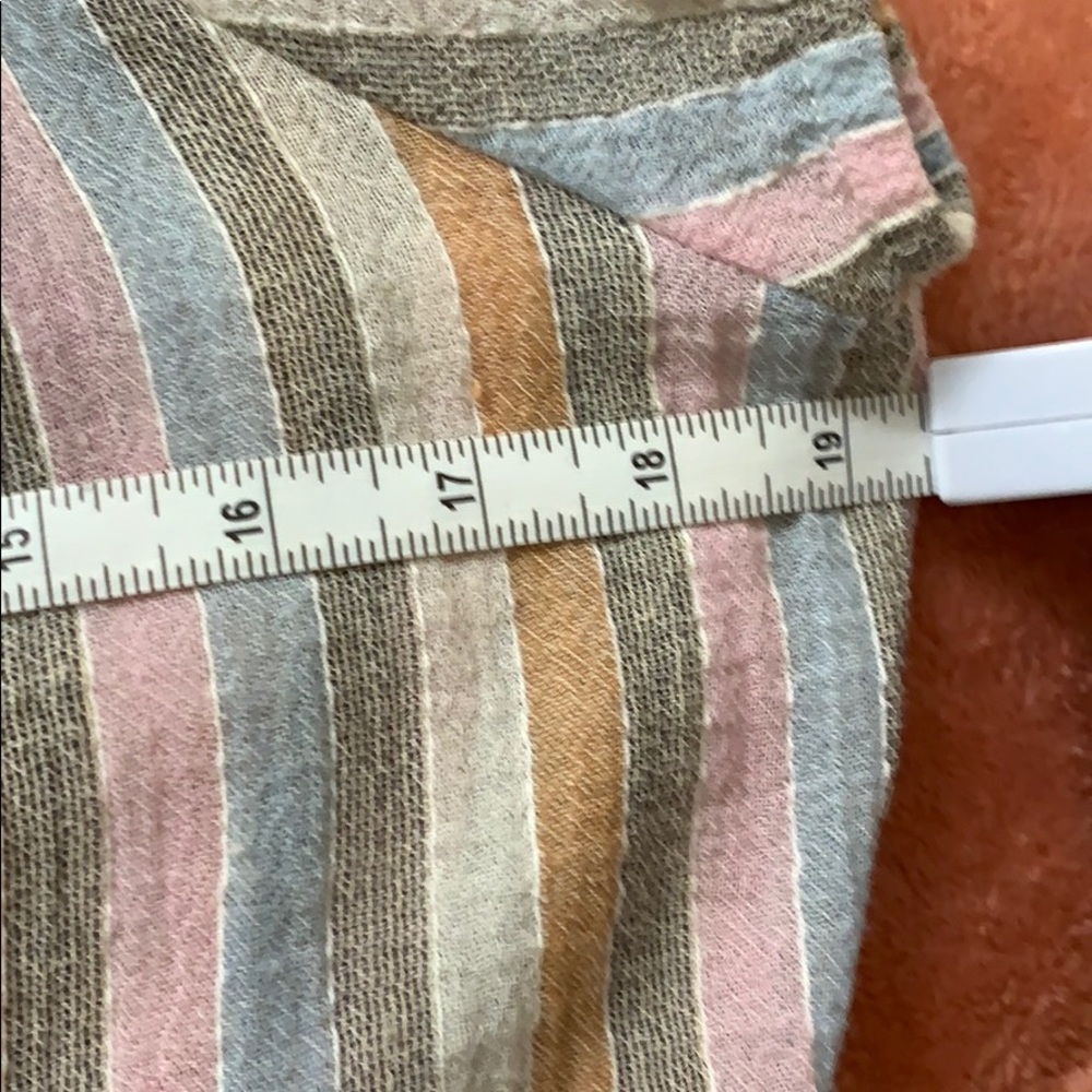 Angie brand Pastel Striped Midi Dress size large - Picture 12 of 15